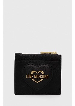Love Moschino portfel damski kolor czarny ze sklepu ANSWEAR.com w kategorii Portfele damskie - zdjęcie 169872438