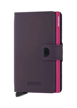 Secrid portfel skórzany Miniwallet Matte Dark Purple-Fuchsia kolor fioletowy ze sklepu ANSWEAR.com w kategorii Portfele damskie - zdjęcie 169872589