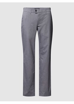 Spodnie materiałowe z guzikiem i zamkiem błyskawicznym model ‘THILO’ ze sklepu Peek&Cloppenburg  w kategorii Spodnie męskie - zdjęcie 169873558