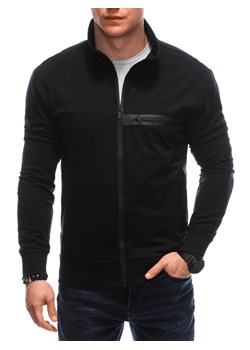 Bluza męska bez kaptura 1649B - czarna ze sklepu Edoti w kategorii Bluzy męskie - zdjęcie 169878188