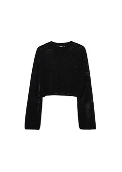 Cropp - Czarny sweter z ozdobnym wzorem - czarny ze sklepu Cropp w kategorii Swetry damskie - zdjęcie 169878248