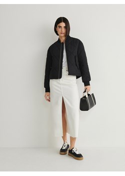 Reserved - Pikowana kurtka z bawełny - czarny ze sklepu Reserved w kategorii Kurtki damskie - zdjęcie 169878779