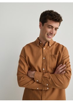 Reserved - Strukturalna koszula regular fit - pomarańczowy ze sklepu Reserved w kategorii Koszule męskie - zdjęcie 169879015