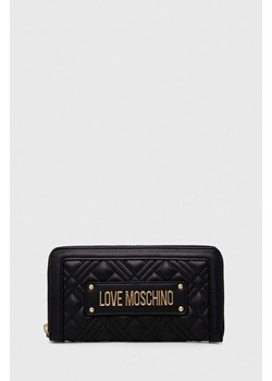 Love Moschino portfel damski kolor czarny ze sklepu ANSWEAR.com w kategorii Portfele damskie - zdjęcie 169879995
