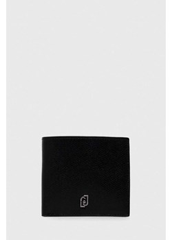 Liu Jo portfel skórzany męski kolor czarny ze sklepu ANSWEAR.com w kategorii Portfele męskie - zdjęcie 169880018