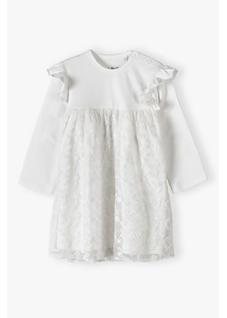 Elegancka sukienka dla niemowlaka - ecru - 5.10.15. ze sklepu 5.10.15 w kategorii Sukienki niemowlęce - zdjęcie 169880085