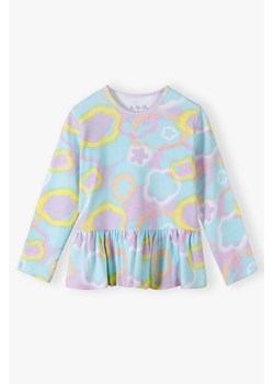 Kolorowa bluzka dziewczęca z falbanką - 5.10.15. ze sklepu 5.10.15 w kategorii Bluzki dziewczęce - zdjęcie 169880129