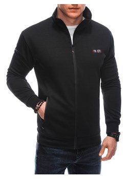 Bluza męska bez kaptura 1654B - czarna ze sklepu Edoti w kategorii Bluzy męskie - zdjęcie 169881435