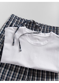 Reserved - Dwuczęściowa piżama - biały ze sklepu Reserved w kategorii Piżamy męskie - zdjęcie 169881726