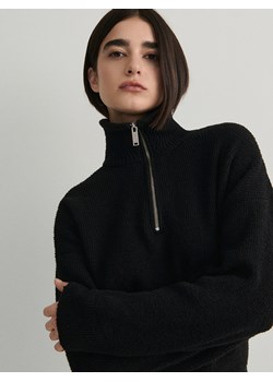 Reserved - Sweter z rozpinanym golfem - czarny ze sklepu Reserved w kategorii Swetry damskie - zdjęcie 169881869