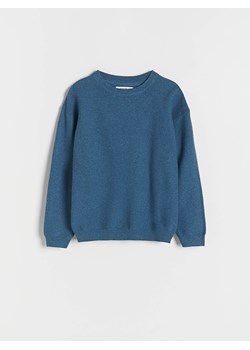 Reserved - Strukturalny sweter z bawełną - granatowy ze sklepu Reserved w kategorii Swetry chłopięce - zdjęcie 169881909