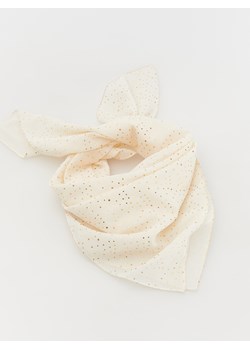 Reserved - Apaszka z połyskującym wzorem - złamana biel ze sklepu Reserved w kategorii Szaliki dziecięce - zdjęcie 169881946