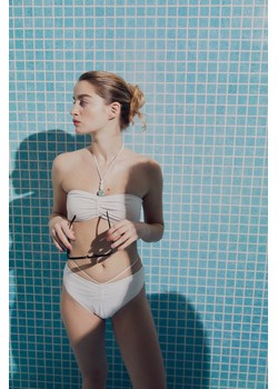 H & M - Góra od kostiumu - Biały ze sklepu H&M w kategorii Stroje kąpielowe - zdjęcie 169882739