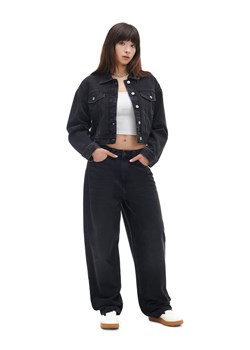 Cropp - Czarna jeansowa kurtka - czarny ze sklepu Cropp w kategorii Kurtki damskie - zdjęcie 169883287