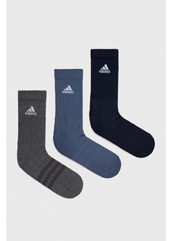 adidas skarpetki 3-pack C SPW CRW 3P kolor niebieski IP2634 ze sklepu ANSWEAR.com w kategorii Skarpetki damskie - zdjęcie 169883706