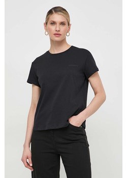 Patrizia Pepe t-shirt bawełniany damski kolor czarny 2M4373 J111 ze sklepu ANSWEAR.com w kategorii Bluzki damskie - zdjęcie 169887526