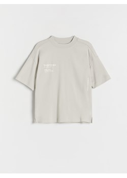 Reserved - T-shirt oversize - jasnoszary ze sklepu Reserved w kategorii T-shirty chłopięce - zdjęcie 169888439