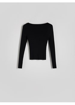 Reserved - Sweter z wiskozą - czarny ze sklepu Reserved w kategorii Swetry damskie - zdjęcie 169888725