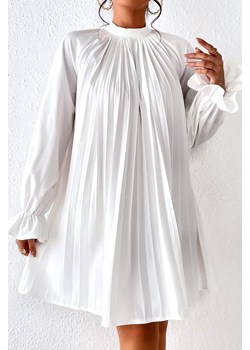 Sukienka RITUALDA WHITE ze sklepu Ivet Shop w kategorii Sukienki - zdjęcie 169889117
