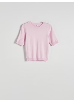 Reserved - Bluzka z wiskozą - różowy ze sklepu Reserved w kategorii Bluzki damskie - zdjęcie 169891089