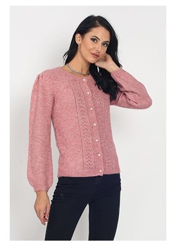 ASSUILI Kardigan w kolorze różowym ze sklepu Limango Polska w kategorii Swetry damskie - zdjęcie 169893748