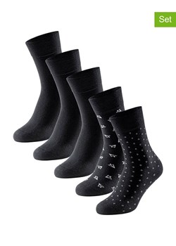 Schiesser Skarpety (5 par) w kolorze czarnym ze sklepu Limango Polska w kategorii Skarpetki męskie - zdjęcie 169894119