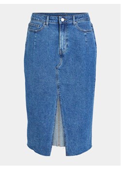 Vila Spódnica jeansowa 14092091 Niebieski Regular Fit ze sklepu MODIVO w kategorii Spódnice - zdjęcie 169895725