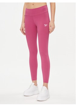 Reebok Legginsy IM4082 Różowy Slim Fit ze sklepu MODIVO w kategorii Spodnie damskie - zdjęcie 169896108