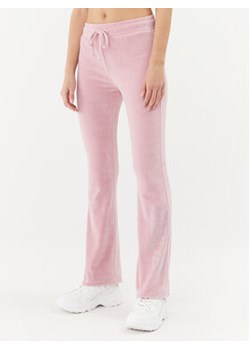 2005 Spodnie dresowe Velour Sweats Różowy Straight Fit ze sklepu MODIVO w kategorii Spodnie damskie - zdjęcie 169896266