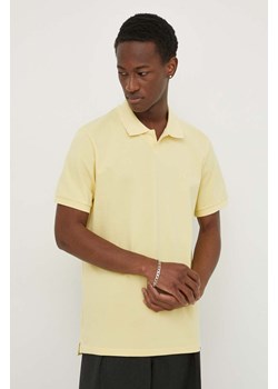 Les Deux polo bawełniane kolor żółty gładki ze sklepu ANSWEAR.com w kategorii T-shirty męskie - zdjęcie 169903866