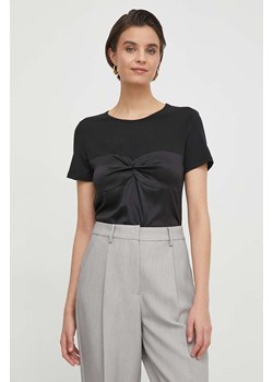 Sisley t-shirt damski kolor czarny ze sklepu ANSWEAR.com w kategorii Bluzki damskie - zdjęcie 169903908