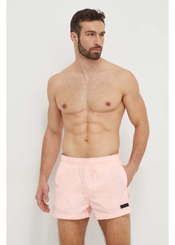 Calvin Klein szorty kąpielowe kolor różowy ze sklepu ANSWEAR.com w kategorii Kąpielówki - zdjęcie 169903966