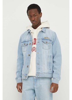 Les Deux kurtka jeansowa męska kolor niebieski przejściowa ze sklepu ANSWEAR.com w kategorii Kurtki męskie - zdjęcie 169904135