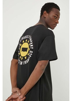 Levi&apos;s t-shirt bawełniany męski kolor czarny z aplikacją ze sklepu ANSWEAR.com w kategorii T-shirty męskie - zdjęcie 169904516