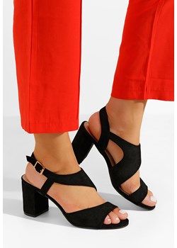 Czarne eleganckie sandały Floresta ze sklepu Zapatos w kategorii Sandały damskie - zdjęcie 169905306