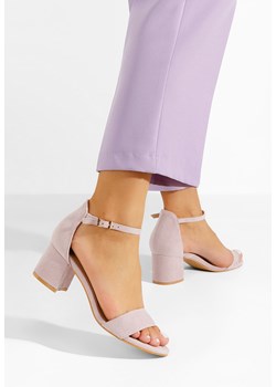 Fioletowe sandały na słupku Nomeria ze sklepu Zapatos w kategorii Sandały damskie - zdjęcie 169905308