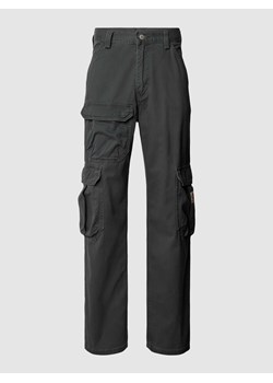 Spodnie cargo o luźnym kroju z naszywką z logo model ‘STAY LOOSE’ ze sklepu Peek&Cloppenburg  w kategorii Spodnie męskie - zdjęcie 169906138