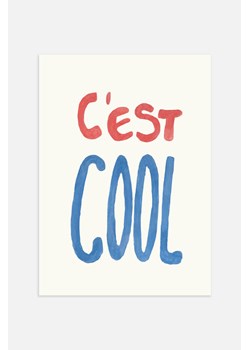 H & M - C'est Cool Plakat - Niebieski ze sklepu H&M w kategorii Plakaty - zdjęcie 169907575