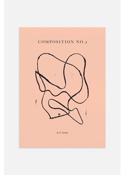 H & M - Composition No.3 Plakat - Różowy ze sklepu H&M w kategorii Plakaty - zdjęcie 169907655