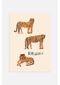 H & M - Tiger's Roar Plakat - Pomarańczowy ze sklepu H&M w kategorii Dekoracje ścienne - zdjęcie 169907687