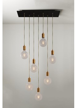 H & M - Metalowa Lampa Sufitowa Z 7 Żarówkami - Czarny ze sklepu H&M w kategorii Lampy wiszące - zdjęcie 169907688