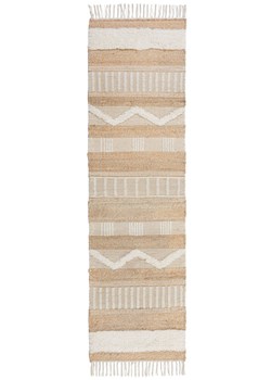H & M - Jutowy Chodnik W Paski Medina - Biały ze sklepu H&M w kategorii Dywany - zdjęcie 169907769
