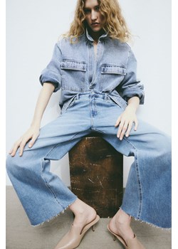 H & M - Wide High Ankle Jeans - Niebieski ze sklepu H&M w kategorii Jeansy damskie - zdjęcie 169907779