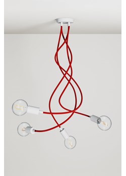 H & M - Lampa Sufitowa Flex Z 4 Żarówkami - Czerwony ze sklepu H&M w kategorii Lampy wiszące - zdjęcie 169907848