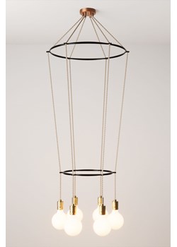 H & M - Żyrandol Cage Z 6 Żarówkami - Czarny ze sklepu H&M w kategorii Lampy wiszące - zdjęcie 169908066