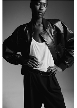 H & M - Eleganckie spodnie z klamerką - Czarny ze sklepu H&M w kategorii Spodnie damskie - zdjęcie 169908119