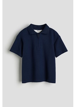 H & M - Top polo z suwakiem - Niebieski ze sklepu H&M w kategorii T-shirty chłopięce - zdjęcie 169908127