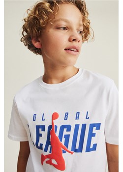 H & M - T-shirt z nadrukiem - Biały ze sklepu H&M w kategorii T-shirty chłopięce - zdjęcie 169908147