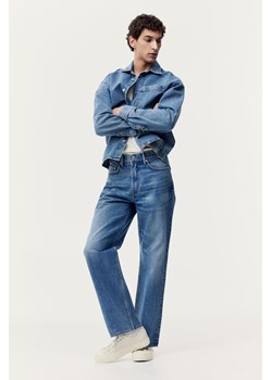 H & M - Straight Relaxed High Jeans - Niebieski ze sklepu H&M w kategorii Jeansy damskie - zdjęcie 169908375