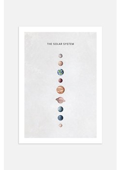 H & M - Solar System Plakat - Brązowy ze sklepu H&M w kategorii Plakaty - zdjęcie 169908436